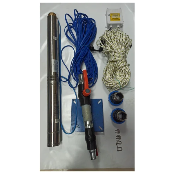 Alarko 4sdm2/16 1hp Alarko 35 mt Yassı Kablolu ve Panolu 70 mt Halatlı Çift Vanalı Akıtma Başlıklı Monofaze Takım Dalgıç Pompa - Görsel 4