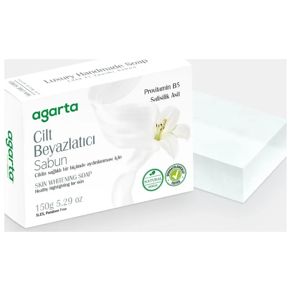 Agarta Doğal Bitkisel Cilt Beyazlatıcı Ve Nemlendirici Sabun - 150 Gr - Görsel 5