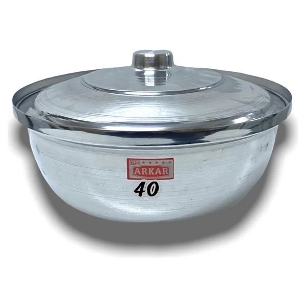 Elur Helvane Tencere Alüminyum 8,50 Litre 36 Cm - Açık Gri - Görsel 4