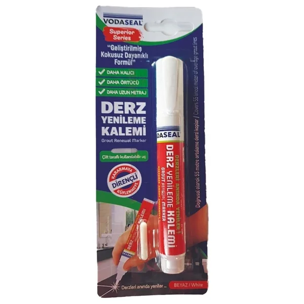 Vodaseal Derz Yenileme Kalemi Beyaz - Görsel 2