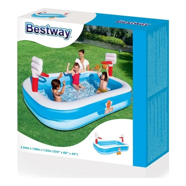 Bestway 54122 254x168x102 Cm Basketbol Potalı Şişme Havuz - Görsel 4