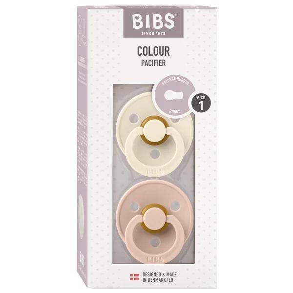 Bibs Colour Ivory-Blush 0-6 Ay İkili Kauçuk Emzik - Görsel 3