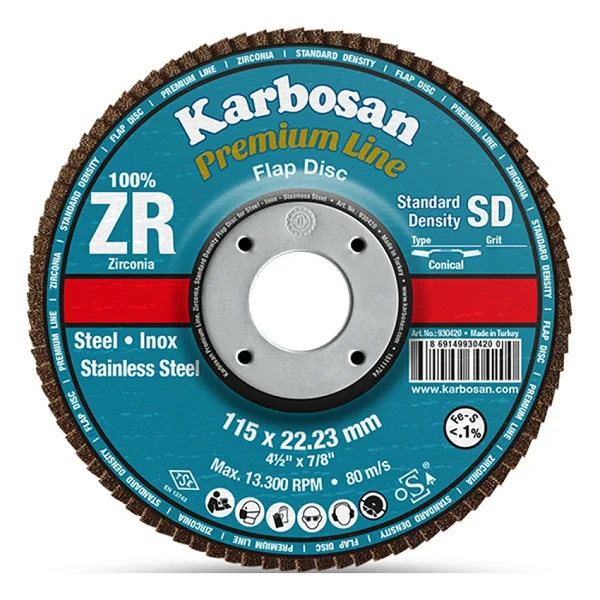 Karbosan 983450 115x22x40 Mm 115 Zr Zirkon 40 Kum Disk Zımpara - Görsel 2