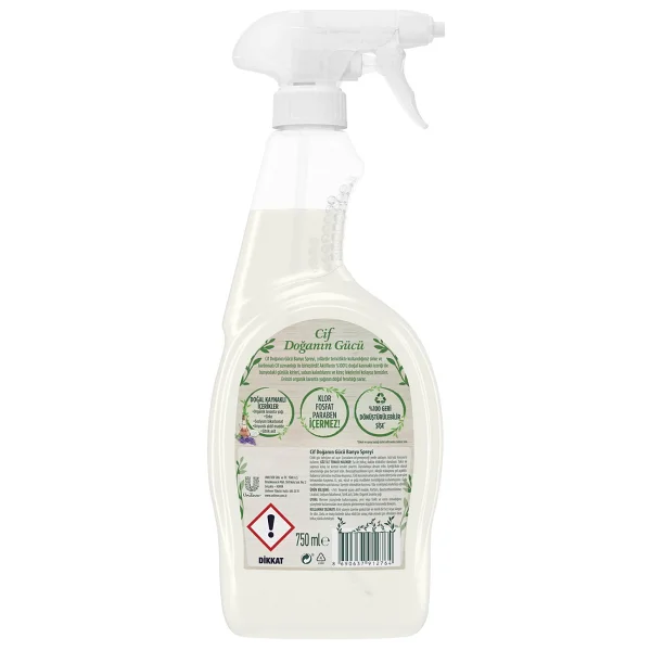 Cif Doğanın Gücü Banyo Temizleyici Sprey 750 Ml - Görsel 7