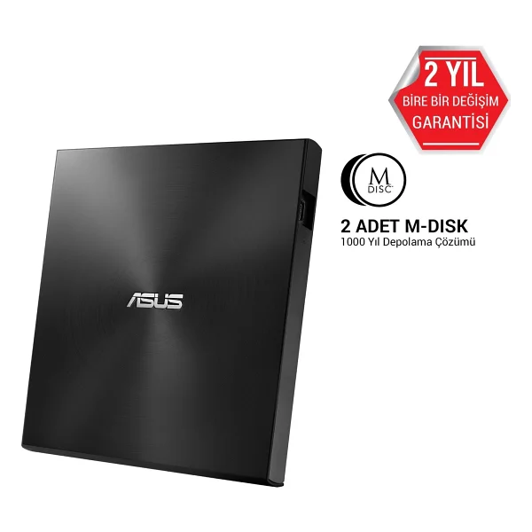 Asus Zendrive Ultra Slim Sdrw-08u7m-U Siyah DVD Yazıcı - Görsel 2