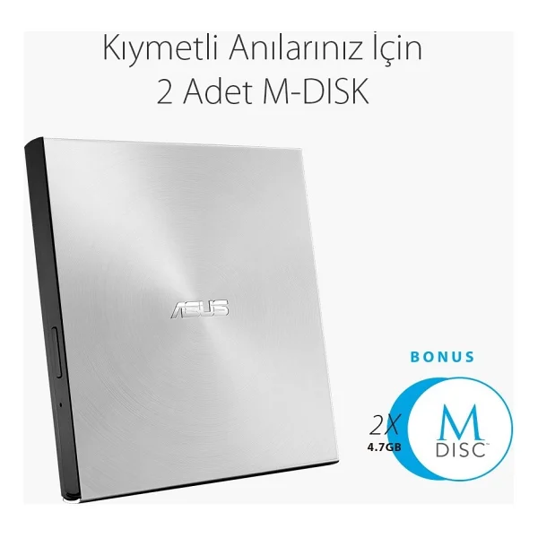 Asus Zendrive Ultra Slim Sdrw-08u7m-U Siyah DVD Yazıcı - Görsel 6