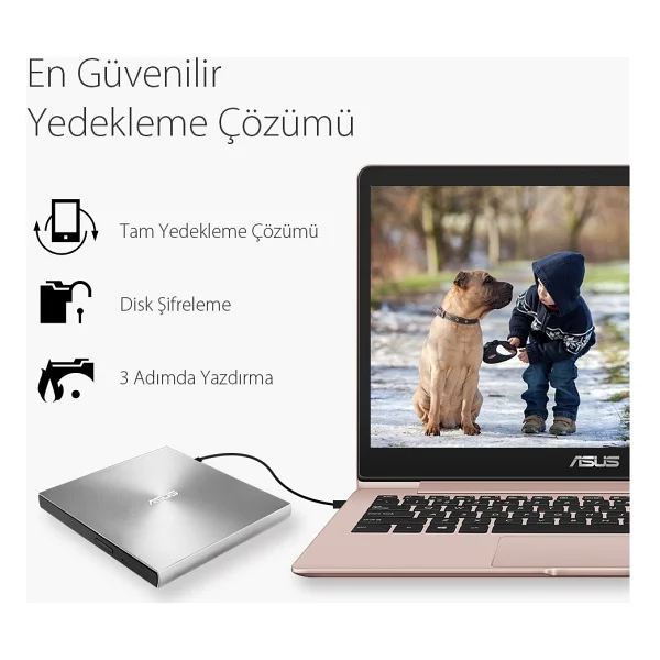 Asus Zendrive Ultra Slim Sdrw-08u7m-U Siyah DVD Yazıcı - Görsel 7