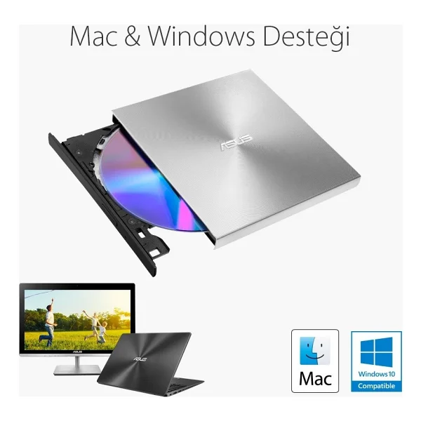 Asus Zendrive Ultra Slim Sdrw-08u7m-U Siyah DVD Yazıcı - Görsel 9
