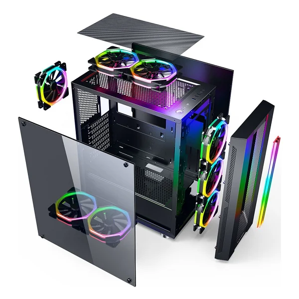 Gamebooster GB-G3601b Rainbow Fanlı Atx Oyuncu Kasası - Görsel 4