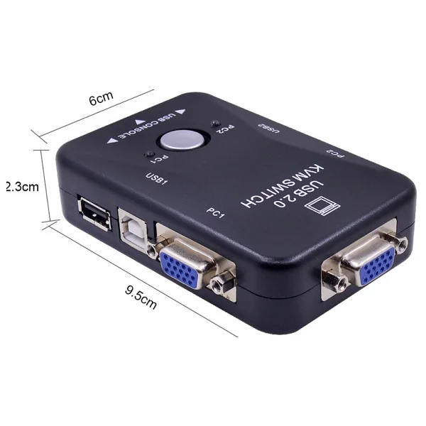 Triline 2 Port USB Kvm Switch 2pc Tek Monitör Kontrol - Görsel 4