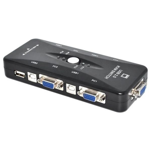 Triline 4 Port USB Kvm Switch 4pc Tek Monitör Kontrol - Görsel 6