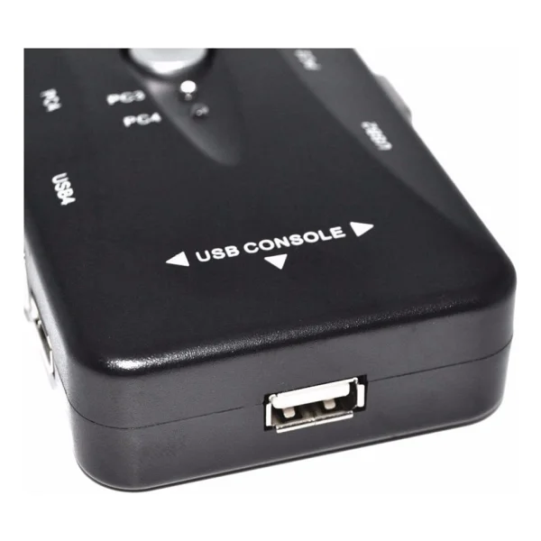 Triline 4 Port USB Kvm Switch 4pc Tek Monitör Kontrol - Görsel 3