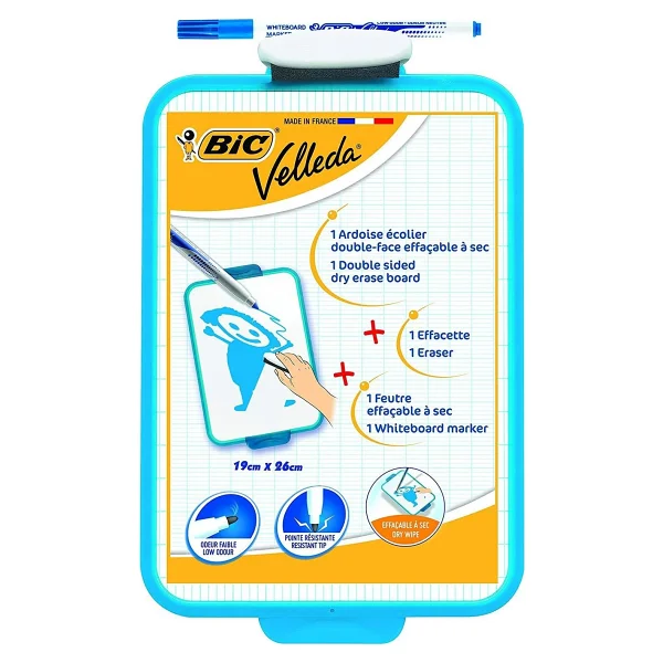Bic Mini Beyaz Yazı Tahtası 1218 + Kalem 1721 + Silgi - Turkuaz - Görsel 4