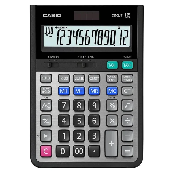 Casio Ds-2jt Profesyonel 12 Haneli İşlem Kontrollü Masaüstü Hesap Makinesi - Görsel 3