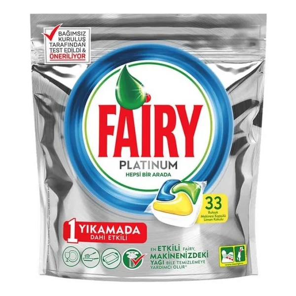 Fairy Platinum Bulaşık Makinesi Tableti 33'lü - Görsel 2