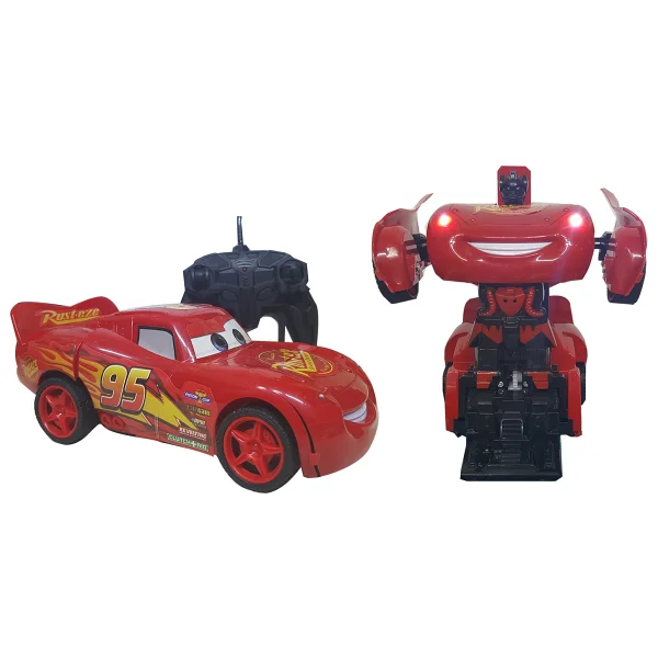 Disney Cars Şimşek Mcqueen Robota Dönüşen Uzaktan Kumandalı Araba - Görsel 4