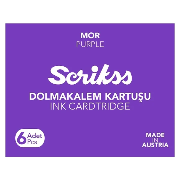 Scrikss Scrıkss Dolmakalem Kartusu Mor 6 Lı - Görsel 2