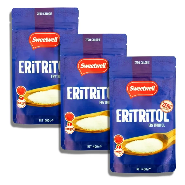 Sweetwell Sıfır Kalori Eritritol Toz Tatlandırıcı 3 X 400 Gr - Görsel 6