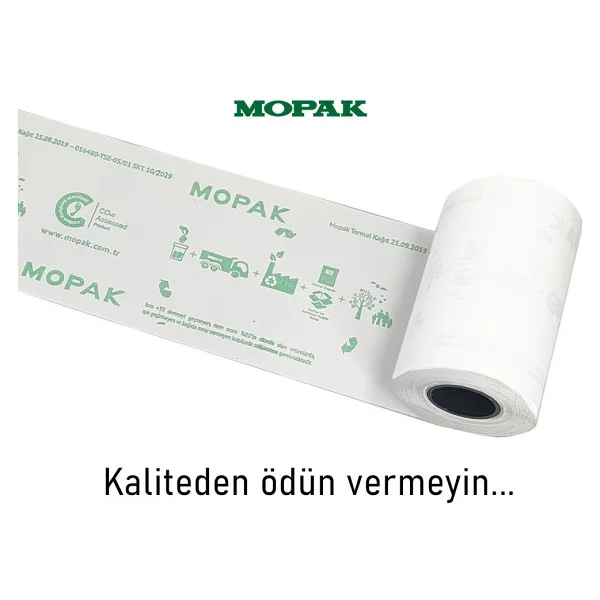 Mopak 80 Mm X 40 Mt 1 Koli 60'lı Termal Rulo - Görsel 3