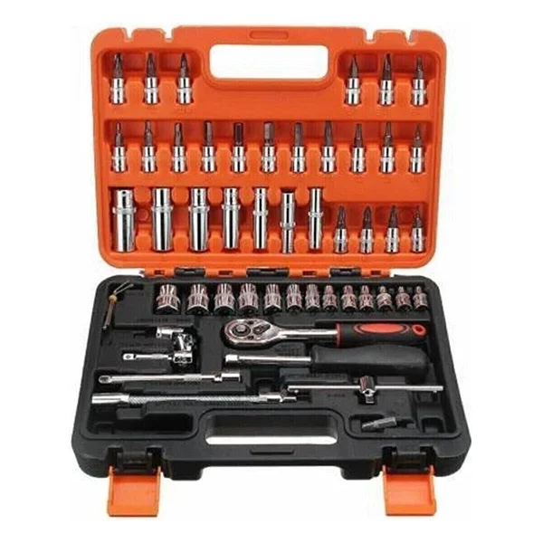 Rowermax 1/4 Cırcırlı Lokma Anahtar Takımı Bits Uç Seti 53 Parça Rowermax53prc - Renkli - Görsel 2