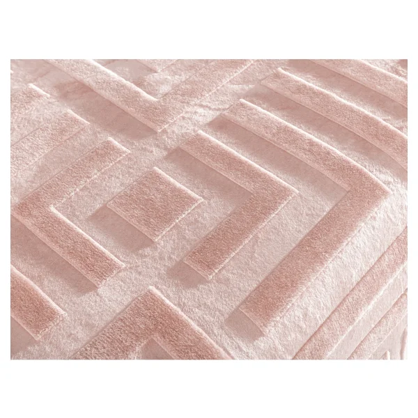 Madame Coco Clementine Vizon Emboss Çift Kişilik Battaniye - Pudra - 220 X 240 Cm - Görsel 5