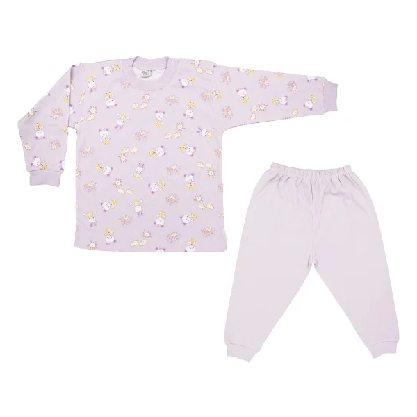 Sebi Bebe Ayılı Kız Bebek Pijama Takımı 2418 Yeşil 1 Yaş - Görsel 3
