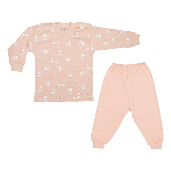 Sebi Bebe Ayılı Kız Bebek Pijama Takımı 2418 Yeşil 1 Yaş - Görsel 7