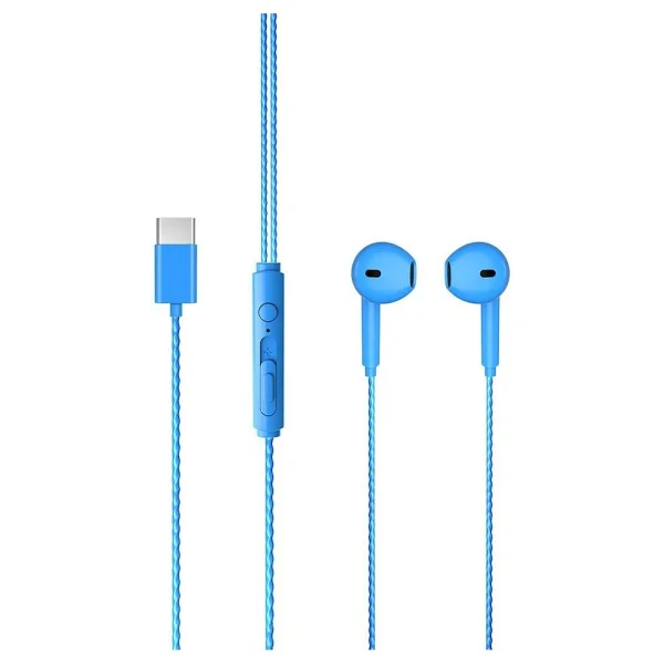 Lenovo Lecoo Eh104 Mavi Type-C Kablolu Kulak İçi Kulaklık - Görsel 2