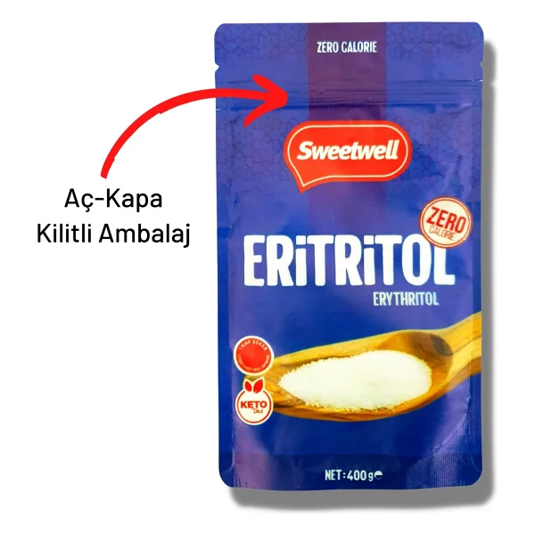 Sweetwell Eritritol Doğal Toz Tatlandırıcı 2 X 400 Gr - Görsel 3