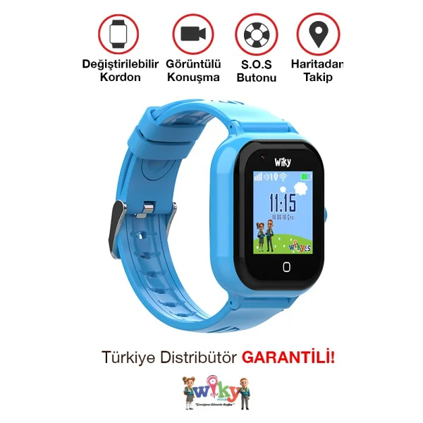 Wiky Watch 4s Mavi Akıllı Çocuk Saati - Görsel 4