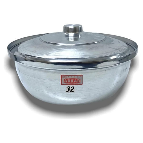 Elur Helvane Tencere Alüminyum 8,50 Litre 36 Cm - Açık Gri - Görsel 6