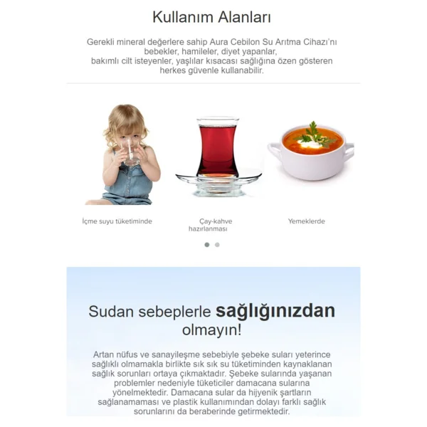İhlas Aura Cebilon Silver Su Arıtma Cihazı - Görsel 3
