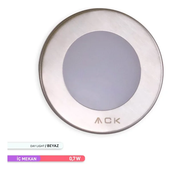 Ack Ah07-00734 1.5 W 6500 K Beyaz LED Merdiven Duvar Armatürü - Görsel 6