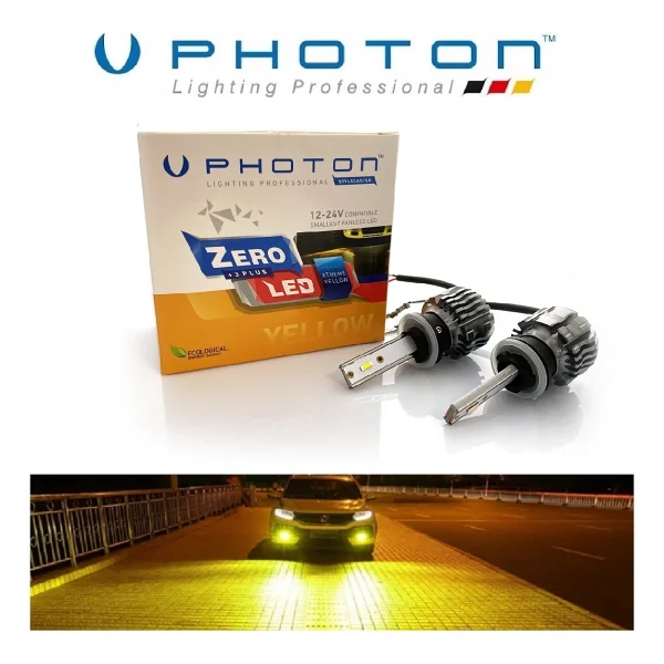 Photon H27 LED Xenon Oto Ampul Zero Fansız Sarı - Görsel 3