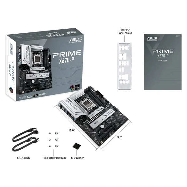Asus Prime X670-P AMD Am5 DDR5 Atx Anakart - Görsel 3