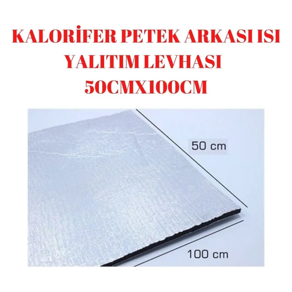 Kl Home Doğalgaz Faturanı Düşür 4 Adet Tasarruf İçin Petek Yalıtım Levhası Radyatör Arkalığı Arkası Levha Ses Isı Yalıtım Malzemesi - 50cmx100cm - Görsel 9