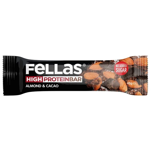 Fellas Badem Ve Kakaolu 45 Gr Yüksek Protein Bar - Görsel 4