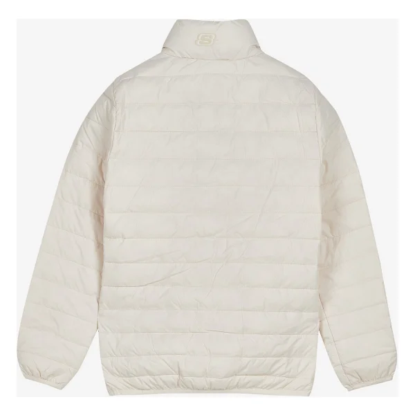 Skechers Turtle Neck Essential S212273-102 Beyaz Kadın Şişme Mont - Görsel 2