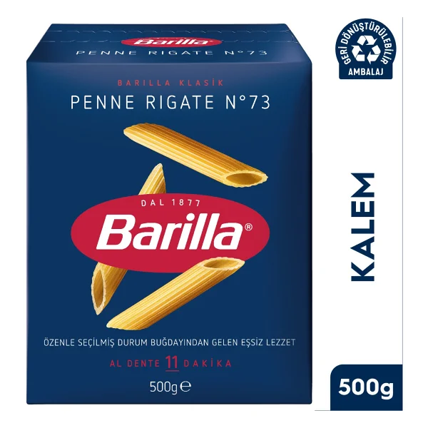 Barilla Penne Rigate - Kalem Makarna 500 Gr - Görsel 2