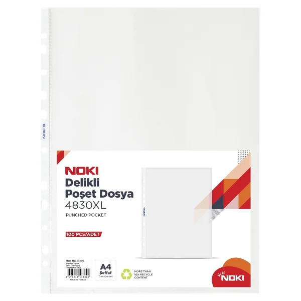 Noki XL A4 50'li Poşet Dosya - Görsel 5