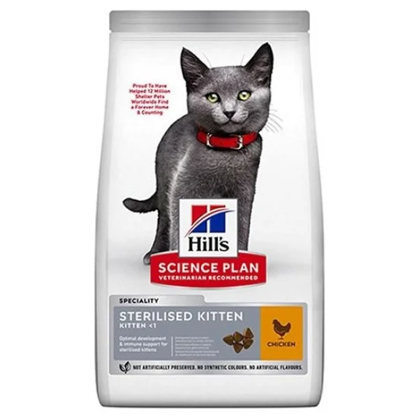 Hill's Sterilised Kitten Tavuklu Kısırlaştırılmış 1.5 Kg Yavru Kedi Maması - Görsel 7