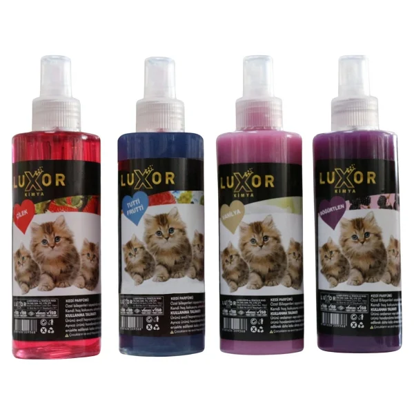 Luxor Kimya Kedi Parfümü Çilek - Tuttifrutti - Vanilya - Böğürtlen Aromalı 200 Ml - Görsel 2