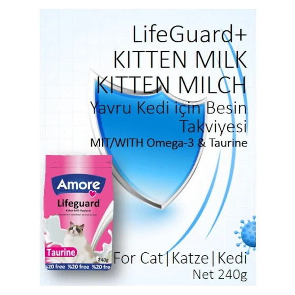 Amore Lifeguard Yavru Kedi Süt Tozu 240 G Kitten Milk Replacer - Görsel 2
