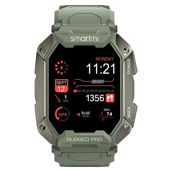 Smartmi Rugged Pro Akıllı Saat Yeşil - Görsel 8
