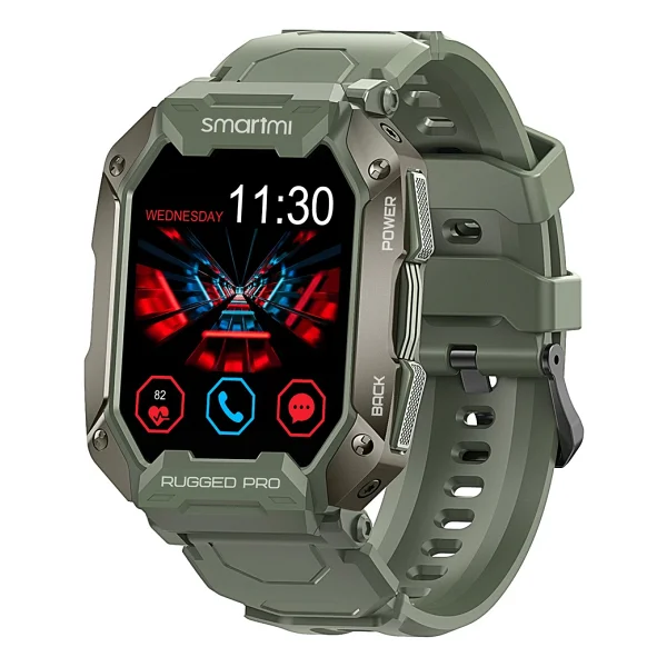 Smartmi Rugged Pro Akıllı Saat Yeşil - Görsel 5