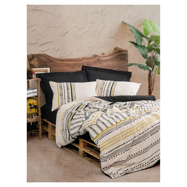 Cotton Box Ethnic Tek Kişilik Nevresim Takımı Elvira Siyah - Görsel 6