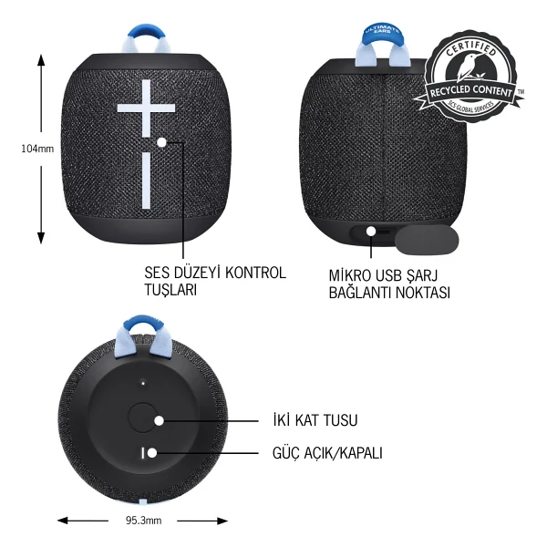 Ultimate Ears Wonderboom 3 Siyah Bluetooth Hoparlör - Görsel 6