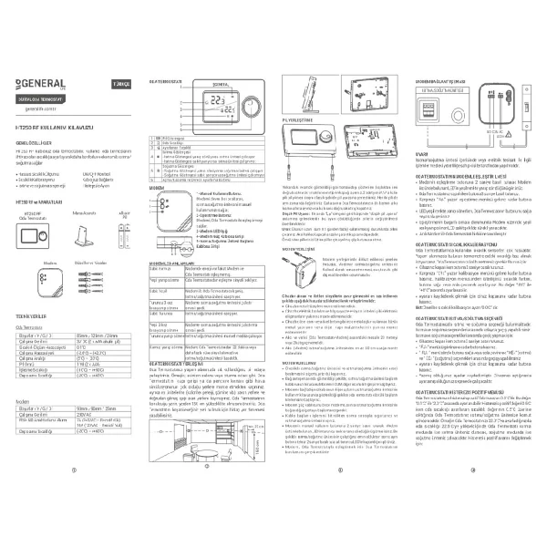 General Life Gaia HT250 Rf Kablosuz Dijital Oda Termostatı - Görsel 2
