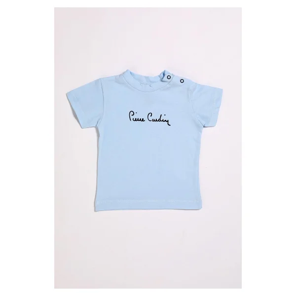 Pierre Cardin Erkek Bebek Çıtçıtlı Kısa Kol Tişört 302628 - Mavi - 12 - 18 Ay - Görsel 4