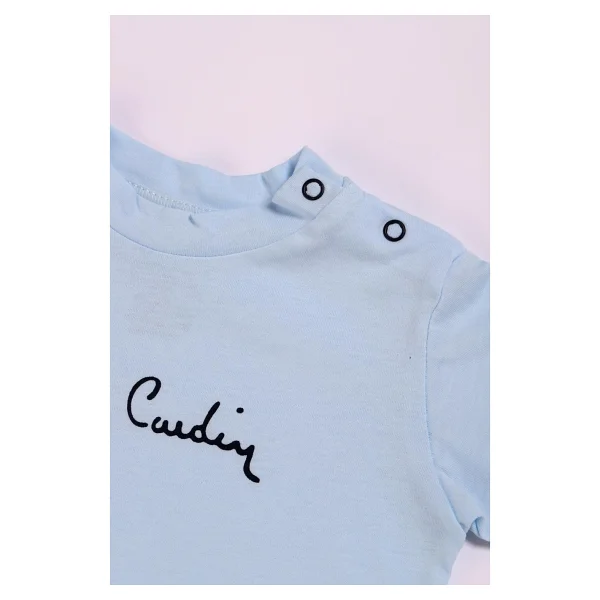 Pierre Cardin Erkek Bebek Çıtçıtlı Kısa Kol Tişört 302628 - Mavi - 12 - 18 Ay - Görsel 2